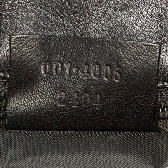 Gucci Black Bamboo Drawstring Leather Shoulder Bag, Pre-owned - Picture 9 of 11